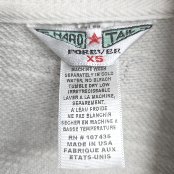 Hard‎ Tail Light Heather Gray Long Sweatshirt Cardigan Sweater - Picture 3 of 13